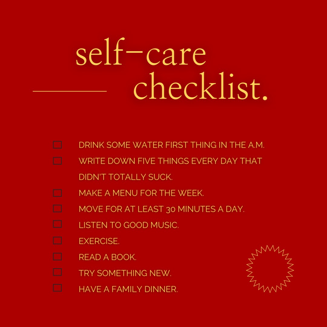 Self-Care Checklist